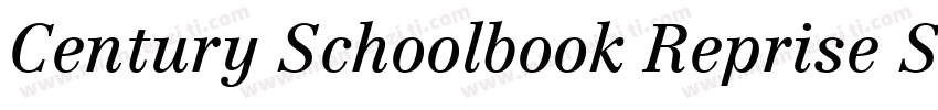 Century Schoolbook Reprise SSi Italic字体转换